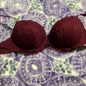 Burgundy Victoria’s Secret PINK bra